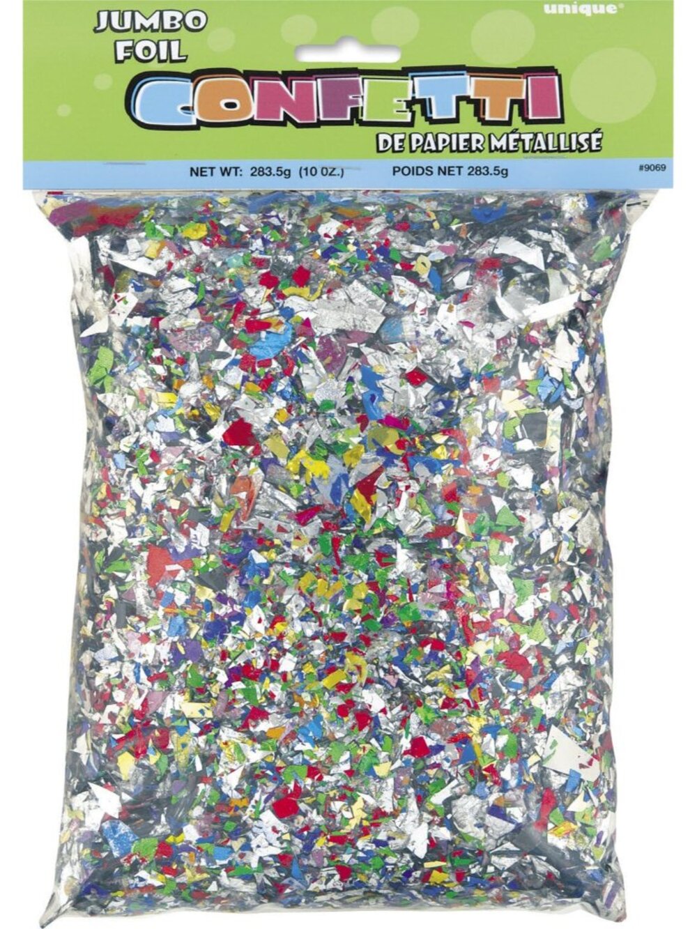 Multicolor Jumbo Foil Confetti 283g 1 Pack – Vibrant Party Decorations for Celeb